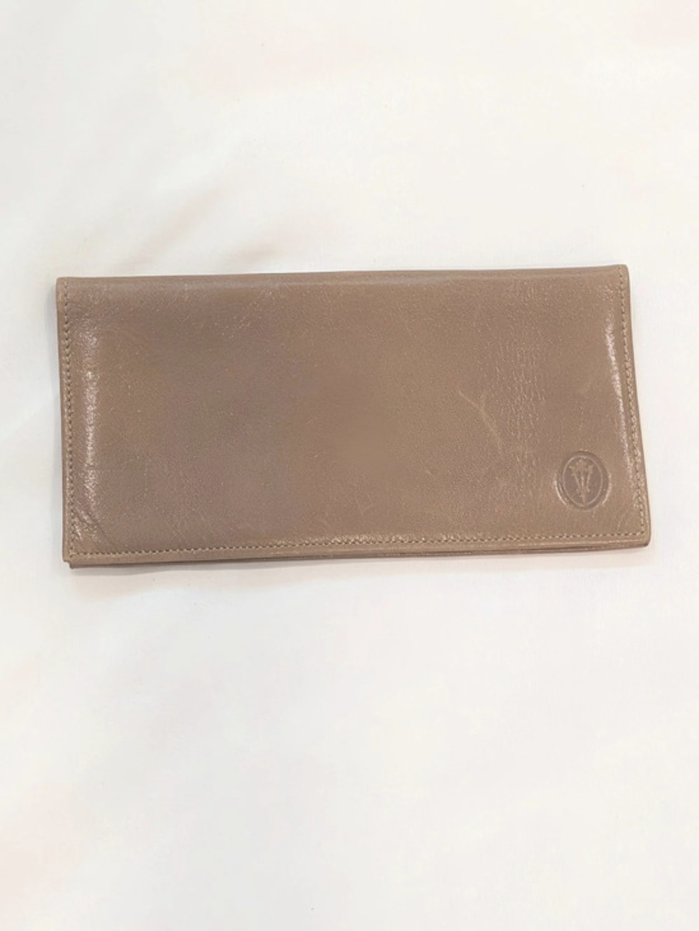Rare Vintage Bond Street Luxury Soft Leather Bifold Checkbook in Brown & Black
